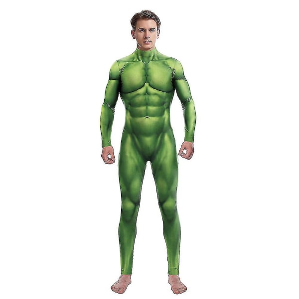 Superhjälte Bruce Banner Hulk Sexig Cosplay Kostym Män Kvinnor Unisex Jumpsuits Halloween Party Tights Zentai Bodysuit Suit-n M