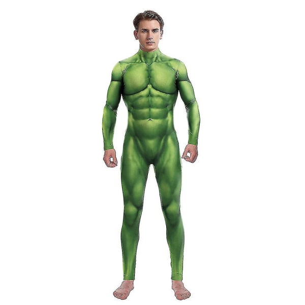 Supersankari Bruce Banner Hulk Seksikäs Cosplay-asu Miesten Naisten Unisex -haalarit Halloween-juhlahousut Zentai Bodysuit Suit-n L