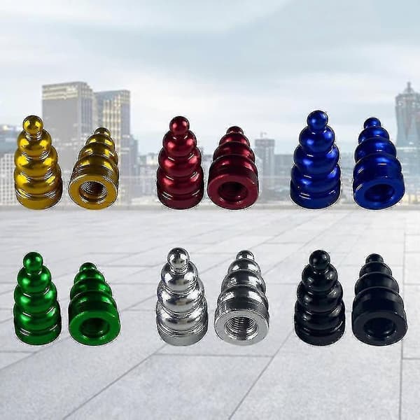 Mini Bil Dekk Ventilhetter Universelle Aluminium Legering Dekk Trim Tilbehør 4 Stk