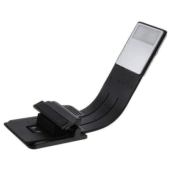 Oppladbar LED-leselampe - fire hastighetsdimming (med klips)