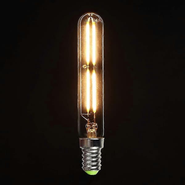 2-pakning 4W T20 LED-glødelampe E14 Edison liten sokkel varm hvit 2700K