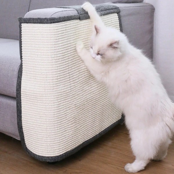 Premium møbelbeskytter Sisal Cat Scratcher Board Sofabeskytter Ridse Firkantet Pad Pet Legetøj Right Hand