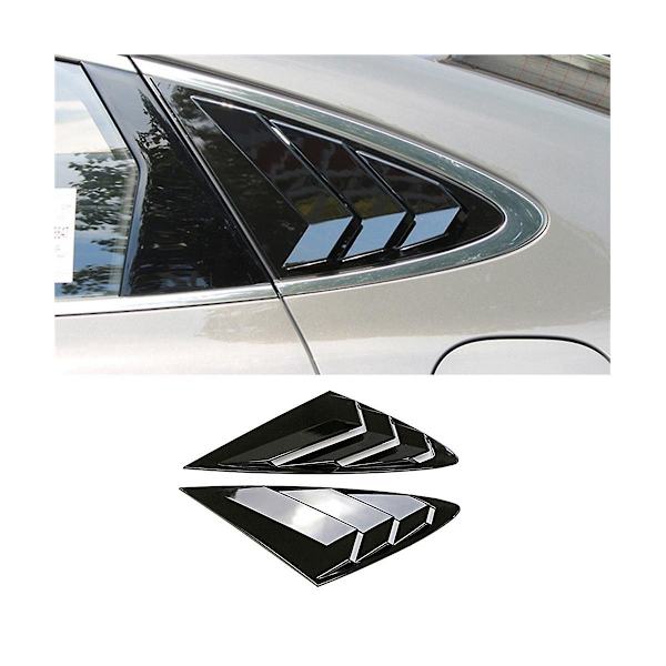 1 par bil bakfönster jalusi slutare trim cover för Mach-e 2021-2023 Scoop skärm dekorera ljus bl. Bright Black