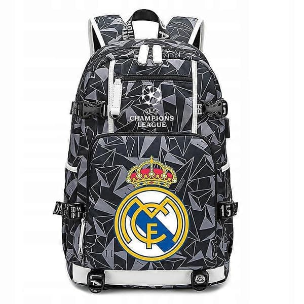 Vattentät Real Madrid Mbappé Ryggsäck för Barn A4 Stor Kapacitet [JUN]