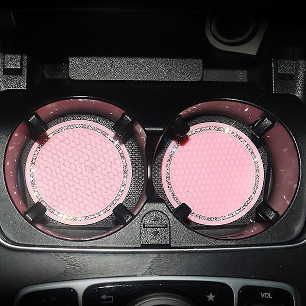 2st/1st Bilunderlägg Vattenkopp Flaskhållare Anti Slip Pad Mat Silica Gel För Inredning Bil Styling Tillbehör|drycker Hållare| Red 2pcs