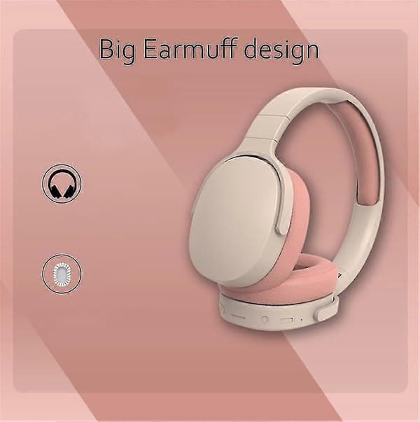 Bluetooth Headset Trådløse Støyreduserende Hodetelefoner Stereo Øretelefoner Orange