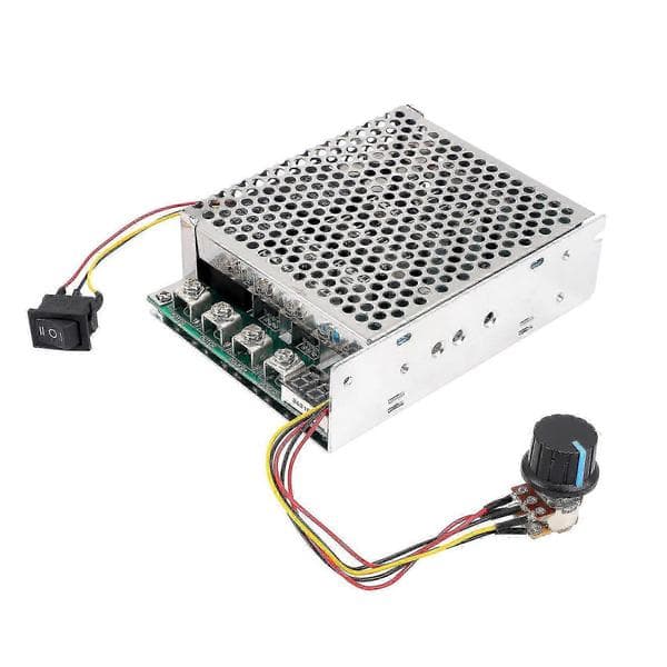 Reversibel motorstyring 10-55V 100A 3000W PWM hastighetskontroll silver