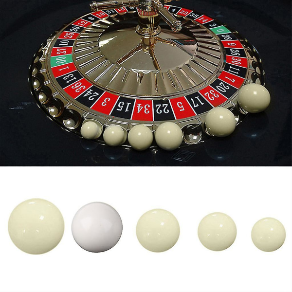 Set med 3, ersättningsboll för kasinoroulettspel American Roulette Ball Resin Ball 22MM