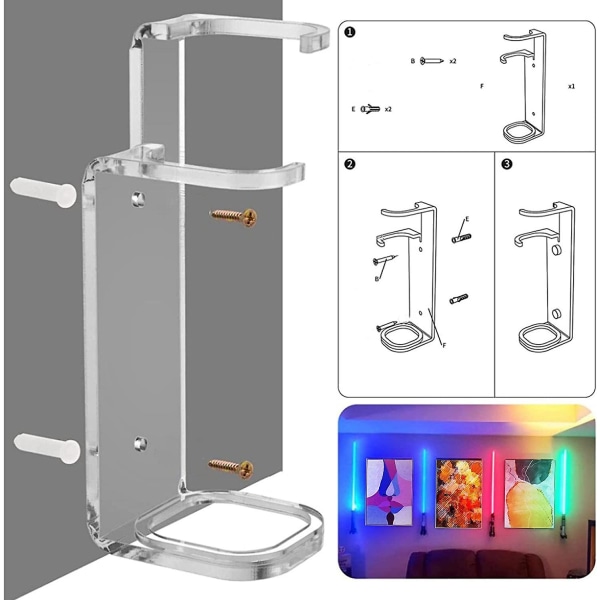 Lightsaber Stand Seinänäyttö - Lightsaber Stand Akryyli Light Saber Display Teline | Valosapelin näyttömiekat, valomiekat, miekat, seinäteline