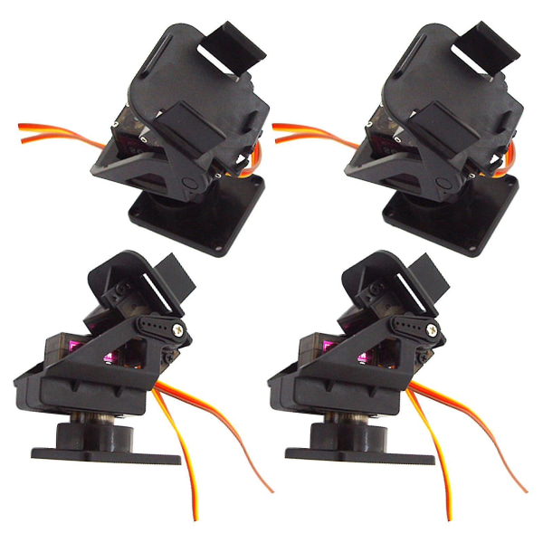 4x Pt Pan Tilt Servo Camera Mount Platform Anti-vibration For Fpv Package