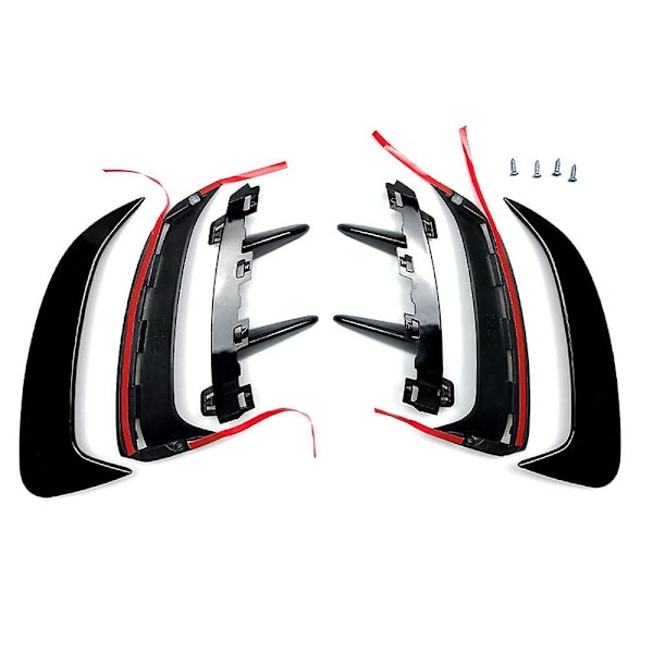 Blank sort bagkofanger Splitter Spoiler Bag Canard Air Vent Trim For A Class W177 A180 A200 A250