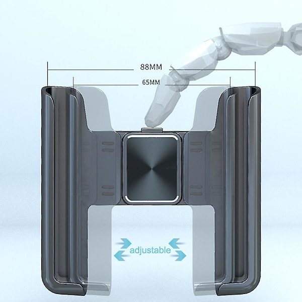 Autopuhelinteline 360 ​​Pyörivä jalusta matkapuhelimelle Universal Gravity Auto -puhelimen pidike autossa ilmaventtiilin pidikepidike GPS-tuki - universal autoteline Silver