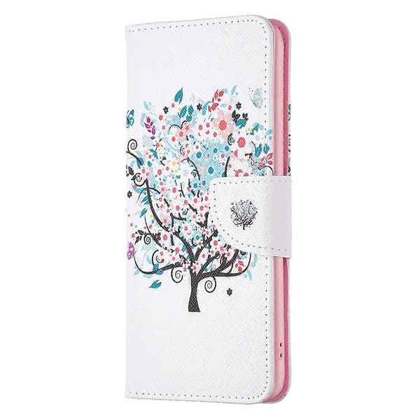 Til Samsung Galaxy A04e Tegnemønster Læder Telefoncover Tree