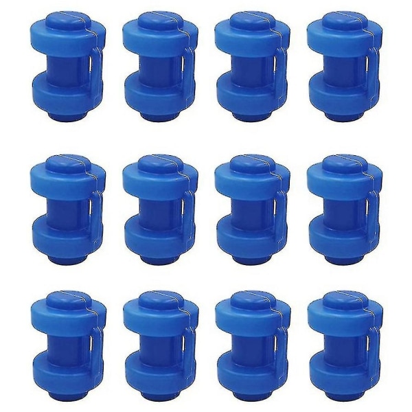 12 stk. Trampolinehetter 25 mm, trampoline End Caps for å feste sikkerhetsnettet til nettstengene til T