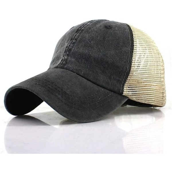 Sommeroransje lastebilhatt for menn Pustende baseballcaps for kvinner med netting Streetwear Snapback Hip Hop-caps (farge: E, størrelse: justerbar)