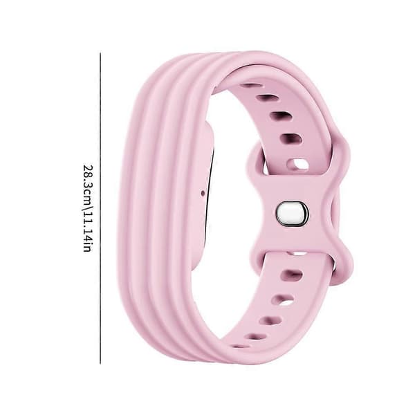 Silikonrem för Google Fitbit Air - Säker passform, sportig design med omvänt spänne Starlight