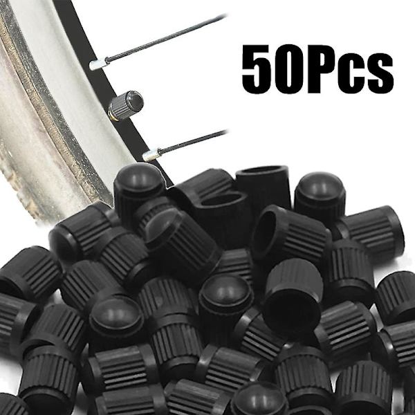 50st Bildäck Ventil Stamkapslar Tubeless Däck Hjul Stam Luftventil Caps Bil Cykel Hjul Däck Dammtäta Caps Biltillbehör - Ventilstammar &amp; Kepsar Blue