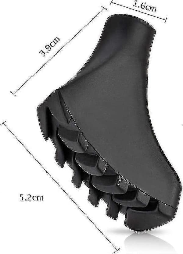 Nordic Walking Pads 12-delt sæt, 6 par asfaltgummitips til Nordic Walking stave