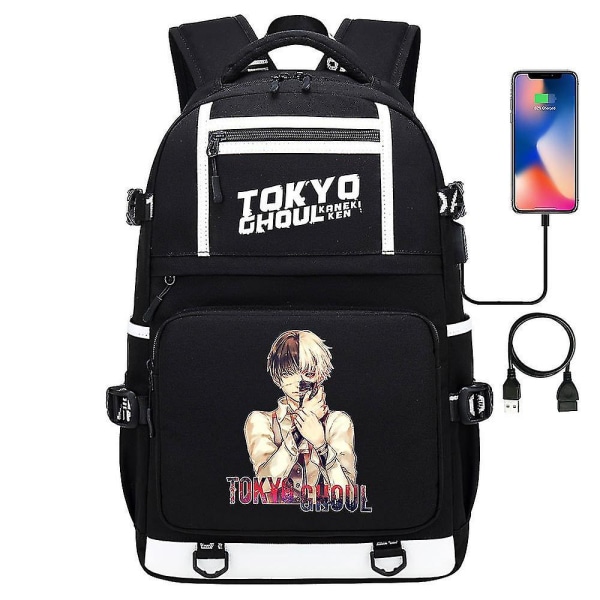 Tokyo Ghoul Re Ryggsäck - Anime Kaneki Ken Cosplay, Nylon skolväska, resväskor 1