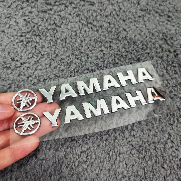 Motorcykel Tank Logo Klistermärken Yamaha | Yamaha Motorcykel Tank Protection - 3d Yamaha Big Gold