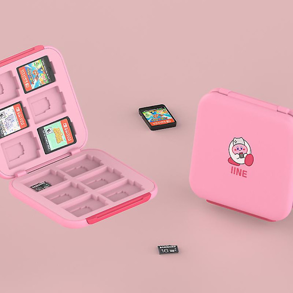 Magnetisk case Kompatibel switch med 12 kassettplatser Bärbar Switch Game Card Organizer