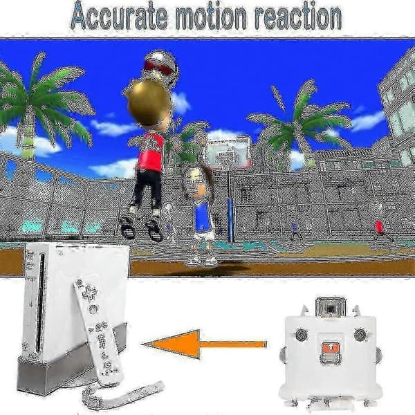 2 Motion Plus Adapter detektor for Wii Remote Controller Adapter Accelerator Erstatning