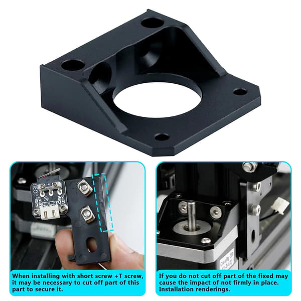 Z-akse skridtmotor opgraderingsbeslag til 3d-printer Ender3-v2 / Ender 3 Pro