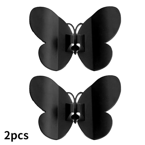 2kpl/ set Universal organizer Suloinen perhosen muotoinen kaapelikääre keittiökoneille Black 2Pcs
