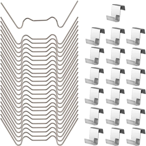 100 st Växthusglasklämmor Rostfritt stål Växthusfönsterklämmor Glasrutefästklämmor