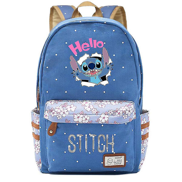 Kawaii Stitch Dreng Pige Børn Skolebog Tasker Kvinder Rygsæk Teenagere Skoletasker - Lærred Rejse Laptop Rygsæk