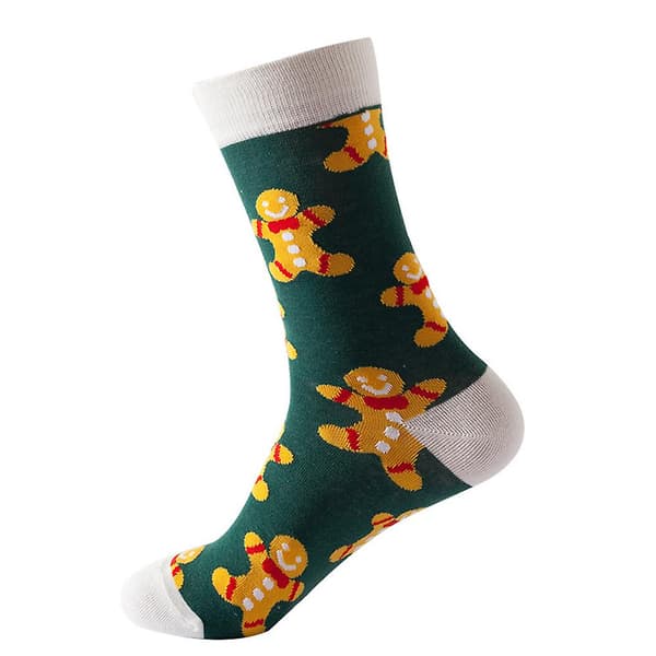 Menn Kvinner Jul Stretch Mid Calf Sokker Gaver B