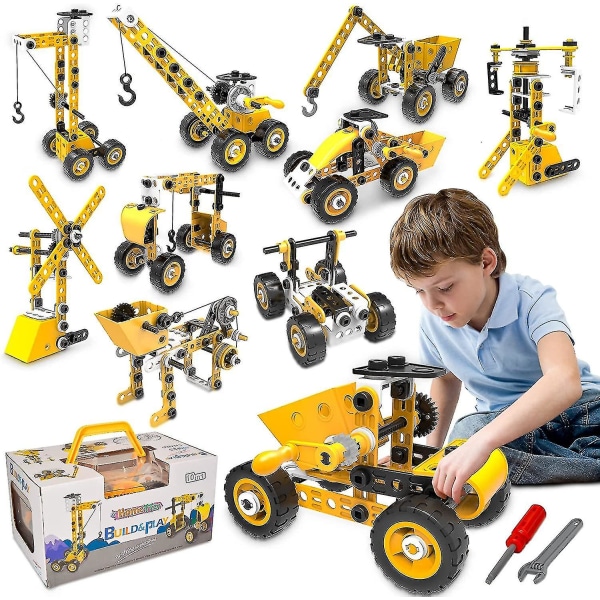 Pedagogiska byggleksaker Stem Learning Kit, byggblock för förskolebarn, tekniska leksaker Kreativt set Present för pojkar Ålder 5 6 7 8 9 10+ Ja