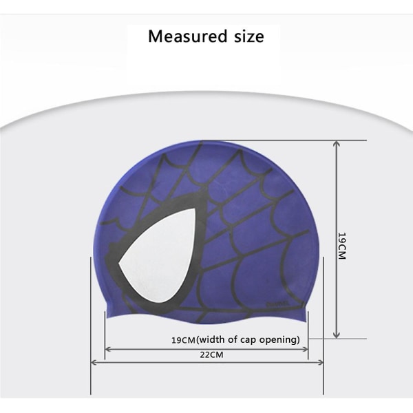 Lasten Spiderman Silikoni Lippalakki Lasten Pojat Tytöt Vedenpitävä Uimalippis Red