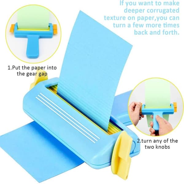 Papir Quilling Crimper Slip Wave Shaper LighTool Papir Wave Shaper Making T Making Folder Blomst Origami Håndverk