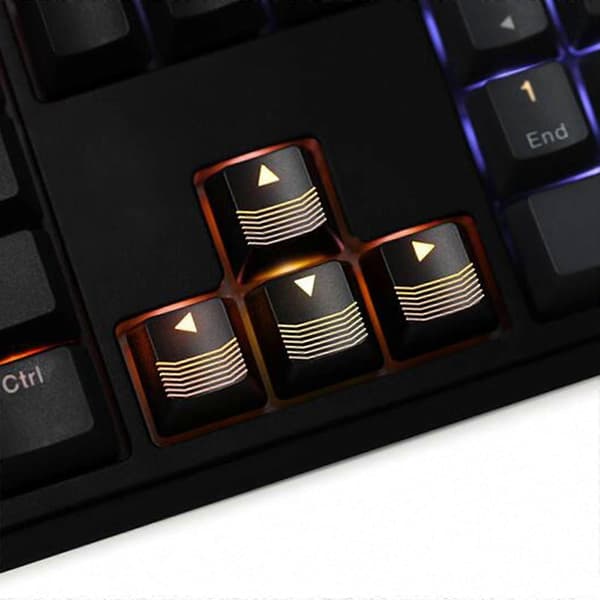OEM-profil ABS retningspiltaster bakgrunnsbelyst for Cherry MX-brytere