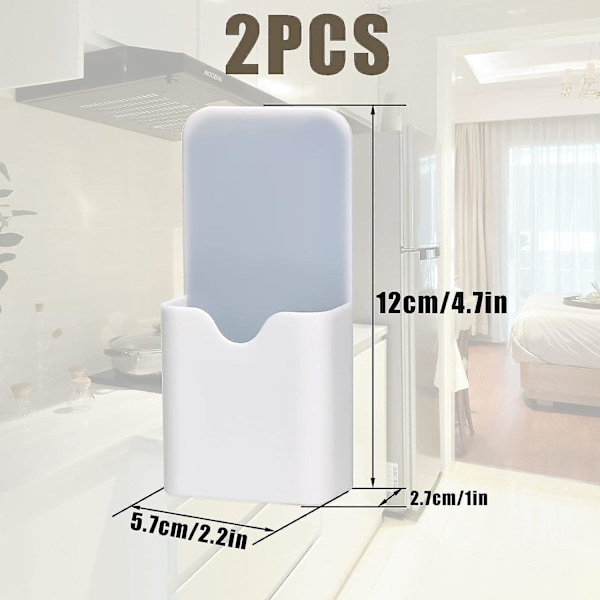 2 kpl (valkoinen) Magneettinen kynäteline Magneettinen tussipidike, kynäpurkki Magneettinen kynäpidike Organizer Kotitoimistotarvikkeet Jääkaappiin Valkotaulu Loc