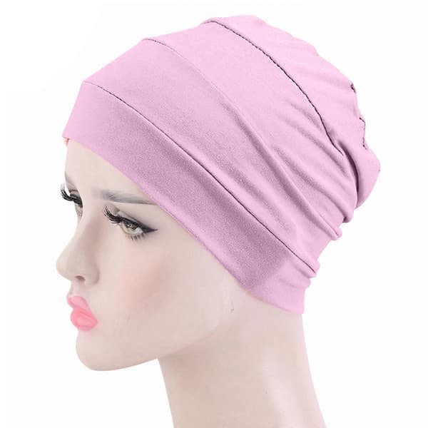 Komfortabel Chemo Lue Skullies Beanie Chemo Hatter for Kvinner Kreft Hodeplagg Lue Under Hatt Uformelt Hodeplagg for Hodeinnpakning Kamel Camel