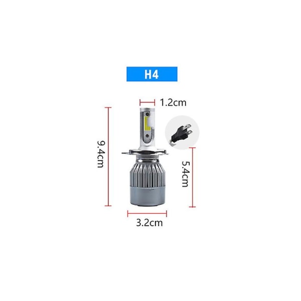 2kpl 36w H4 H7 H11 Aviation Alumiini Auton Led-ajovalot Vedenpitävät Ip68 Kaukovalot Lähivalot Auton ulkosisustustarvikkeet| | H4