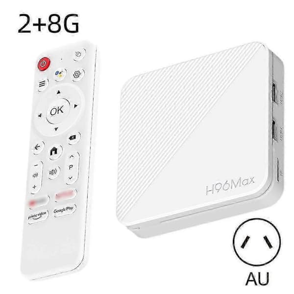 2026 Androids 14.0 TV Box 4K Ultra HD Streaming Box Quad-Core ARM Cortex A53 CPU Smart TV Box 2g8g AU Plug