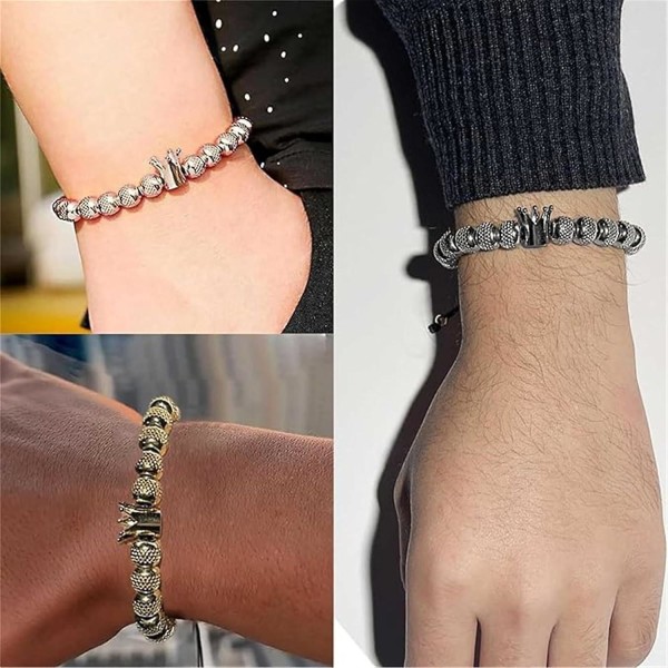 To My Man Armband För Män, Infinity Läder Flätad Make Födelsedagspresenter från frun Jag älskar dig för alltid och alltid handgjorda armband C Silver