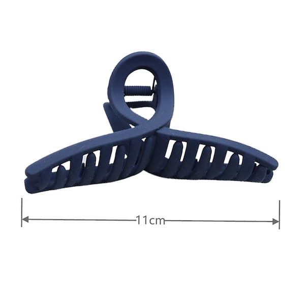 Hårklyper for kvinner, sterk stor klype Navy Blue