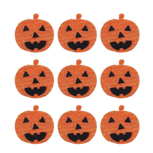 12 stk Halloween Non-woven Patch-klistremerker Gjør-det-selv-applikasjoner Halloween-dekorasjoner
