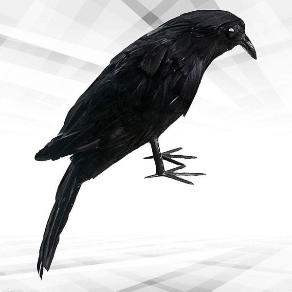 Black Trim Halloween Prank Toys Halloween Trick Toys Halloween Black Feathered Crows Halloween Garden Decor