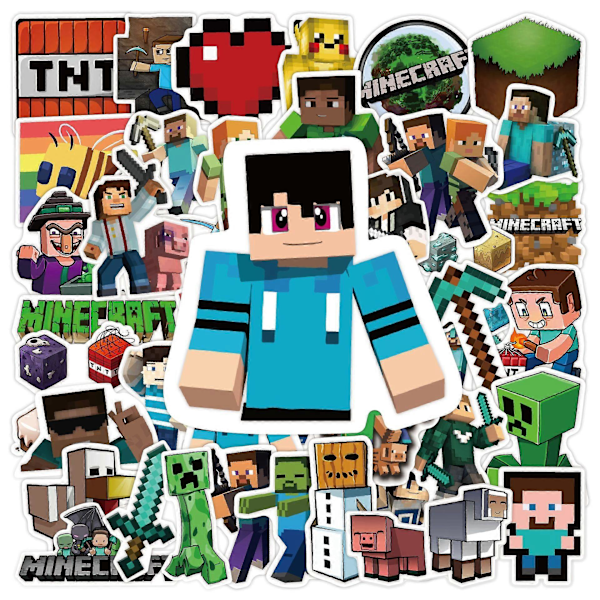 50 kpl Minecraft-sarjakuvatarrat