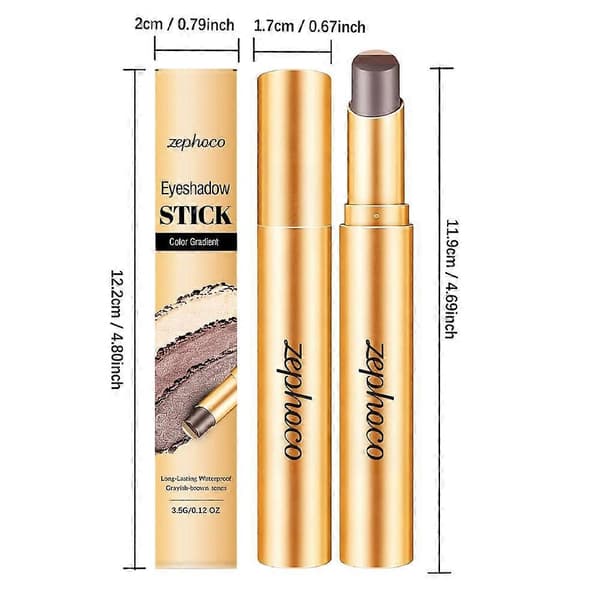 Zephoco Gradient Ögonskuggsstift 3.5g Tvåfärgad Långvarig Ögonmakeup rose 1pcs
