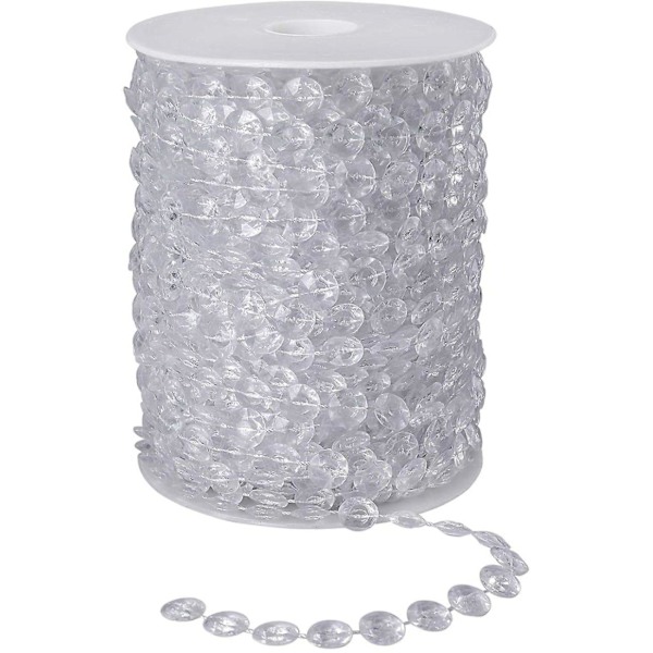 Crystal Bead Garland 30 metriä Diamond Garland Akryylihelmet Rolls