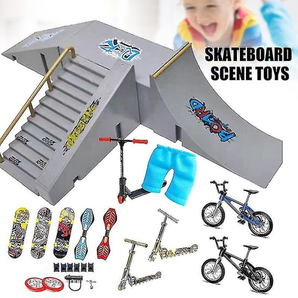Barn Finger Skateboards Skate Toy Skate Park Ramp Set Tech Practice For Kids S
