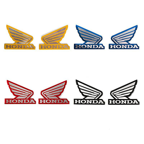 4 farger metall motorsykkel dekal tilbehør for Honda Pcx125 Pcx150 Cbr600rr Cb1000r Cb650f Vfr1200 Universal Moto Sticker Deler| | Red