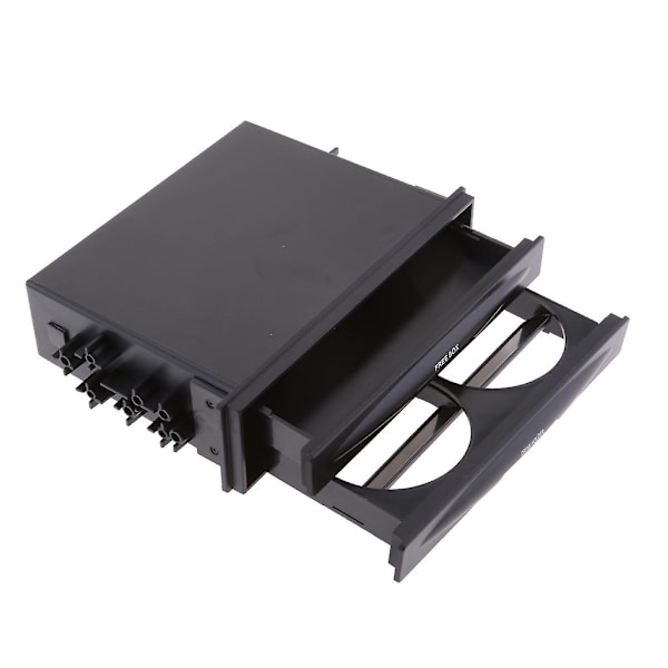 Universal Single Double Din Radio Pocket Bil Drikkekopholder Opbevaringsboks Organizer Bil Front Kopholdere Drikkeflaskeholder - Drikkeholdere Double