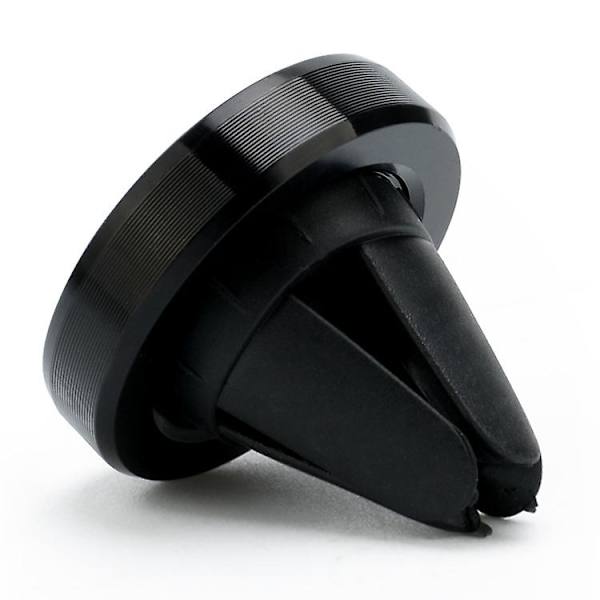 Universal Magnetisk Bil Air Vent Telefonhållare Med Metallplatta Rund Magnet Bil Mobiltelefon Fäste Bil Interiör Tillbehör| | Black